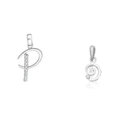 Taraash 925 Sterling Silver Couple Alphabet Pendants "P" and "D" Initial Letter Pendants - Taraash