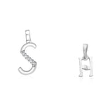Load image into Gallery viewer, Taraash 925 Sterling Silver Couple Alphabet Pendants &quot;S&quot; and &quot;H&quot; Initial Letter Pendants - Taraash
