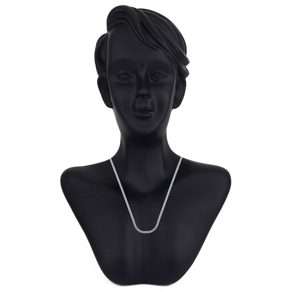 Taraash 925 Sterling Silver Couple Combo Of Figaro Chain And Butterfly CZ Shape Necklace - Taraash