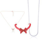 Load image into Gallery viewer, Taraash 925 Sterling Silver Couple Combo Of Figaro Chain And Butterfly CZ Shape Necklace - Taraash