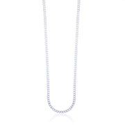 Taraash 925 Sterling Silver Couple Combo Of Figaro Chain And Butterfly CZ Shape Necklace - Taraash