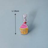 Taraash 925 Sterling Silver Cupcake Pendant for Girls - Taraash