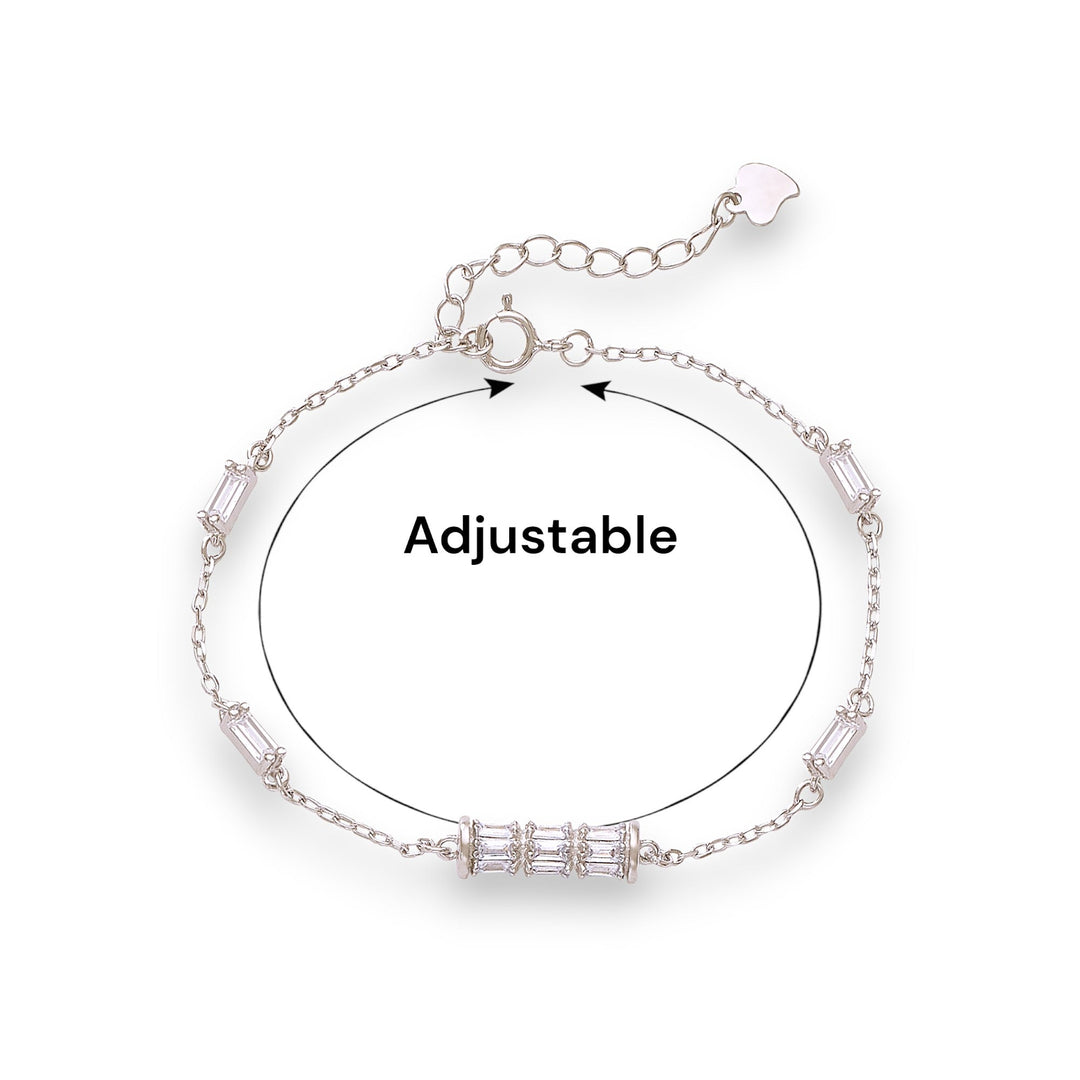 Taraash 925 Sterling Silver CZ Bracelet For Women - Taraash