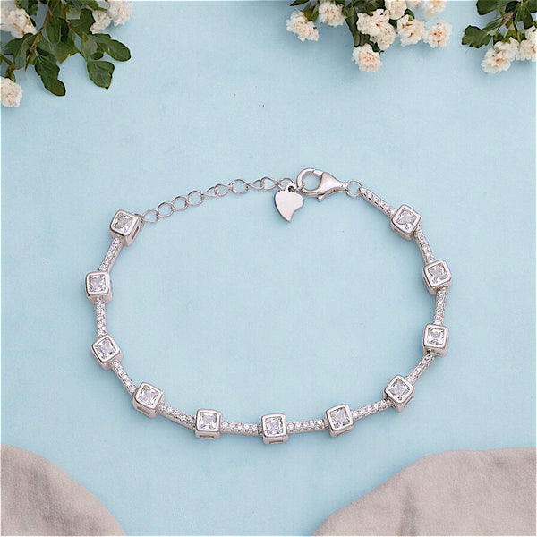 Taraash 925 Sterling Silver CZ Bracelet For Women - Taraash