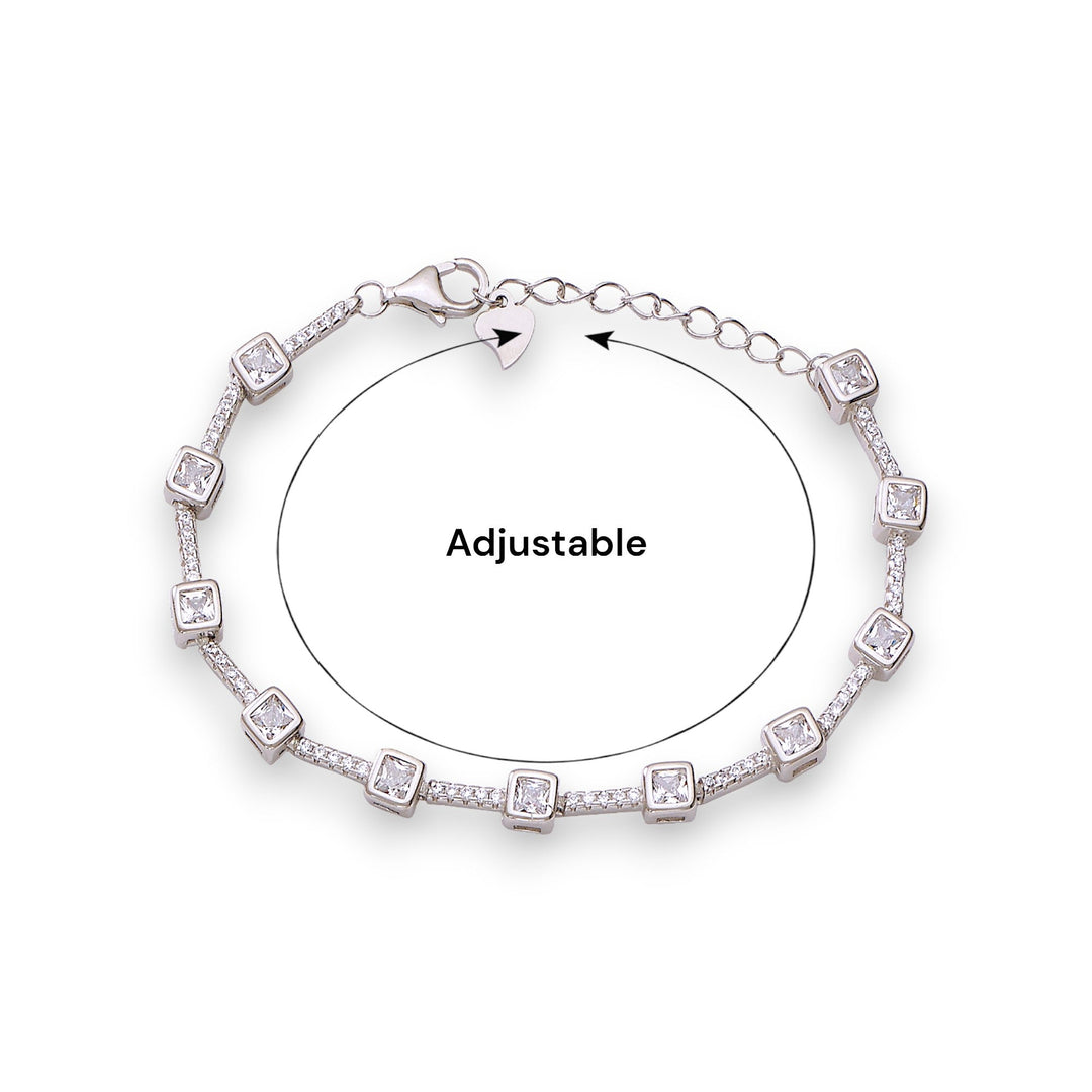 Taraash 925 Sterling Silver CZ Bracelet For Women - Taraash