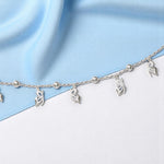 Load image into Gallery viewer, Taraash 925 Sterling Silver CZ Butterfly Beaded Single Anklet for Women - Taraash
