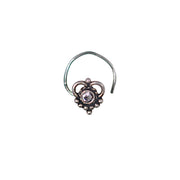 Taraash 925 Sterling silver CZ Heart Shape Nose Pin For Women NPNI - 03W - Taraash