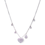 Load image into Gallery viewer, Taraash 925 Sterling Silver CZ Heart Shaped Pendant Necklace for Women - Taraash
