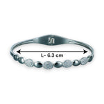 Load image into Gallery viewer, Taraash 925 Sterling Silver Cz Oval Bangle For Women - Taraash