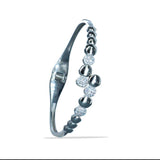 Taraash 925 Sterling Silver Cz Oval Bangle For Women - Taraash