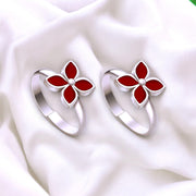 Taraash 925 Sterling Silver Enamel Toe Ring For Women - Taraash