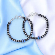 Taraash 925 Sterling Silver Evil Eye Beaded Nazariya Bracelet for Kids - Taraash