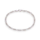 Taraash 925 Sterling Silver Figaro Bracelet For Men - Taraash