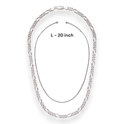 Taraash 925 Sterling Silver Figaro Chain For Men | Neckchain - Taraash