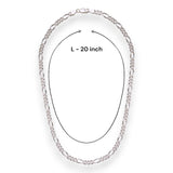 Taraash 925 Sterling Silver Figaro Chain For Men | Neckchain - Taraash