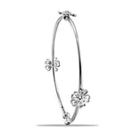 Load image into Gallery viewer, Taraash 925 Sterling Silver Floral CZ Bangle For Women - Taraash
