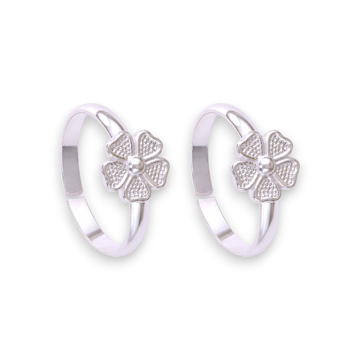 Taraash 925 Sterling Silver Floral Metti For Women