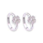 Taraash 925 Sterling Silver Floral Metti For Women - Taraash