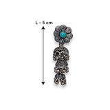 Taraash 925 Sterling Silver Floral Style Cutwork Jhumki Earrings For Women UMAE118 - Taraash