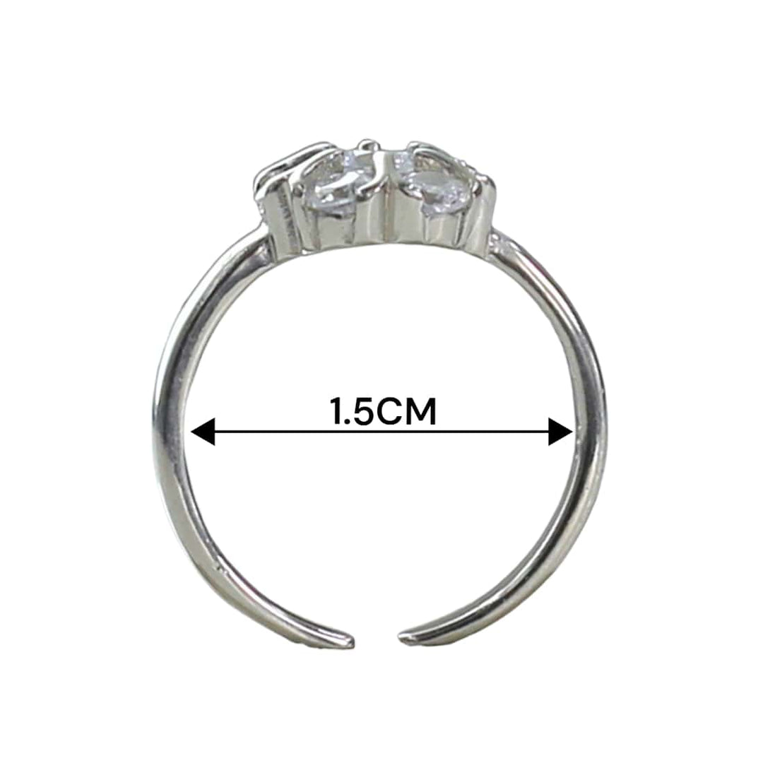 Taraash 925 Sterling Silver Floral Toe Ring For Women - Taraash