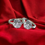 Taraash 925 Sterling Silver Floral Toe Ring For Women - Taraash