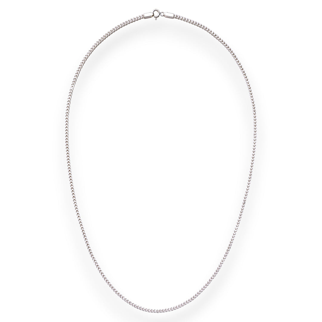 Taraash 925 Sterling Silver Fox Tail Chain For Men A2C60SQ20IN - Taraash