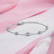 Taraash 925 Sterling Silver Frosted Silver Balls For Women BR1805F - Taraash