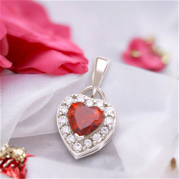 Taraash 925 Sterling Silver Heart Pendant For Women - Taraash
