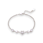 Taraash 925 Sterling Silver Heart Shape Bracelet For Women - Taraash