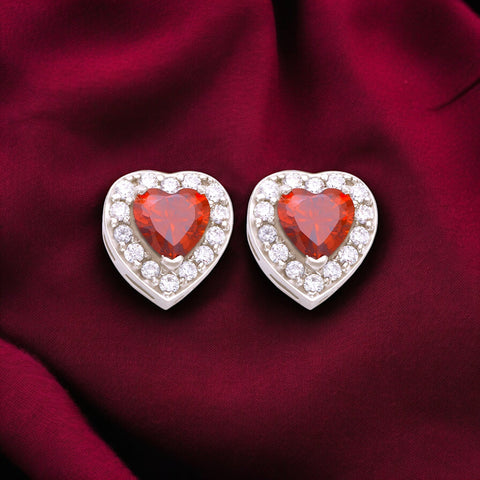 Taraash 925 Sterling Silver Heart Stud For Women - Taraash