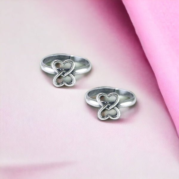 Taraash 925 Sterling Silver Heart Toe Ring For Women | Antique Bichiya - Taraash