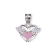 Taraash 925 Sterling Silver Heart Wing Pendant & Chain for Women - Taraash