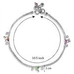 Load image into Gallery viewer, Taraash 925 Sterling Silver Leaf CZ Anklets For Women - Taraash