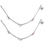 Load image into Gallery viewer, Taraash 925 Sterling Silver Leaf CZ Anklets For Women - Taraash