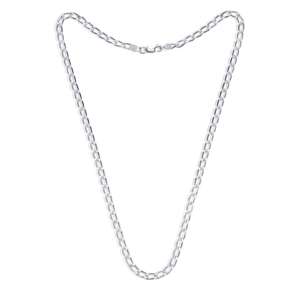 Taraash 925 Sterling Silver Long Curb Chain For Men ALCD12020IN - Taraash