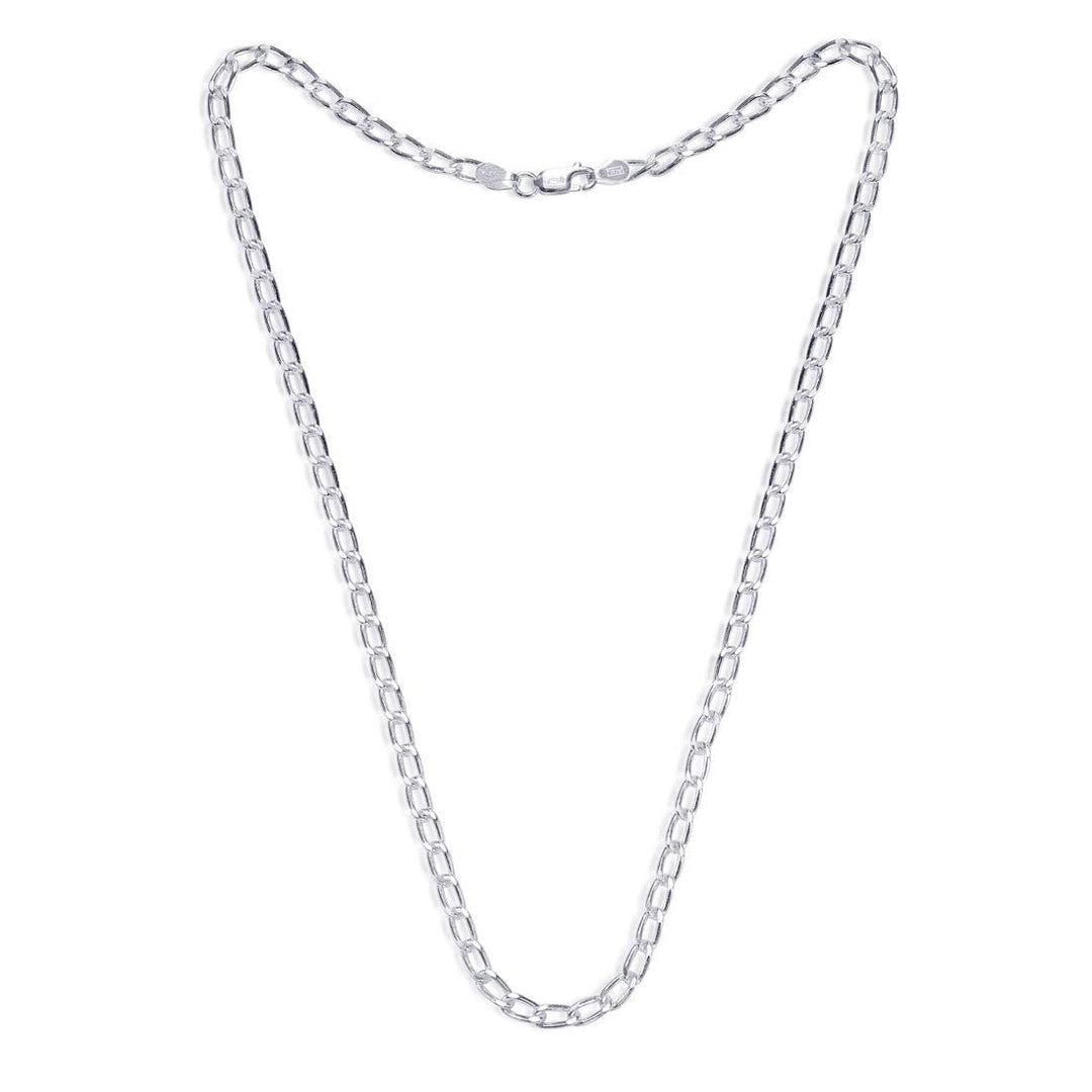 Taraash 925 Sterling Silver Long Curb Chain For Men ALCD12020IN - Taraash