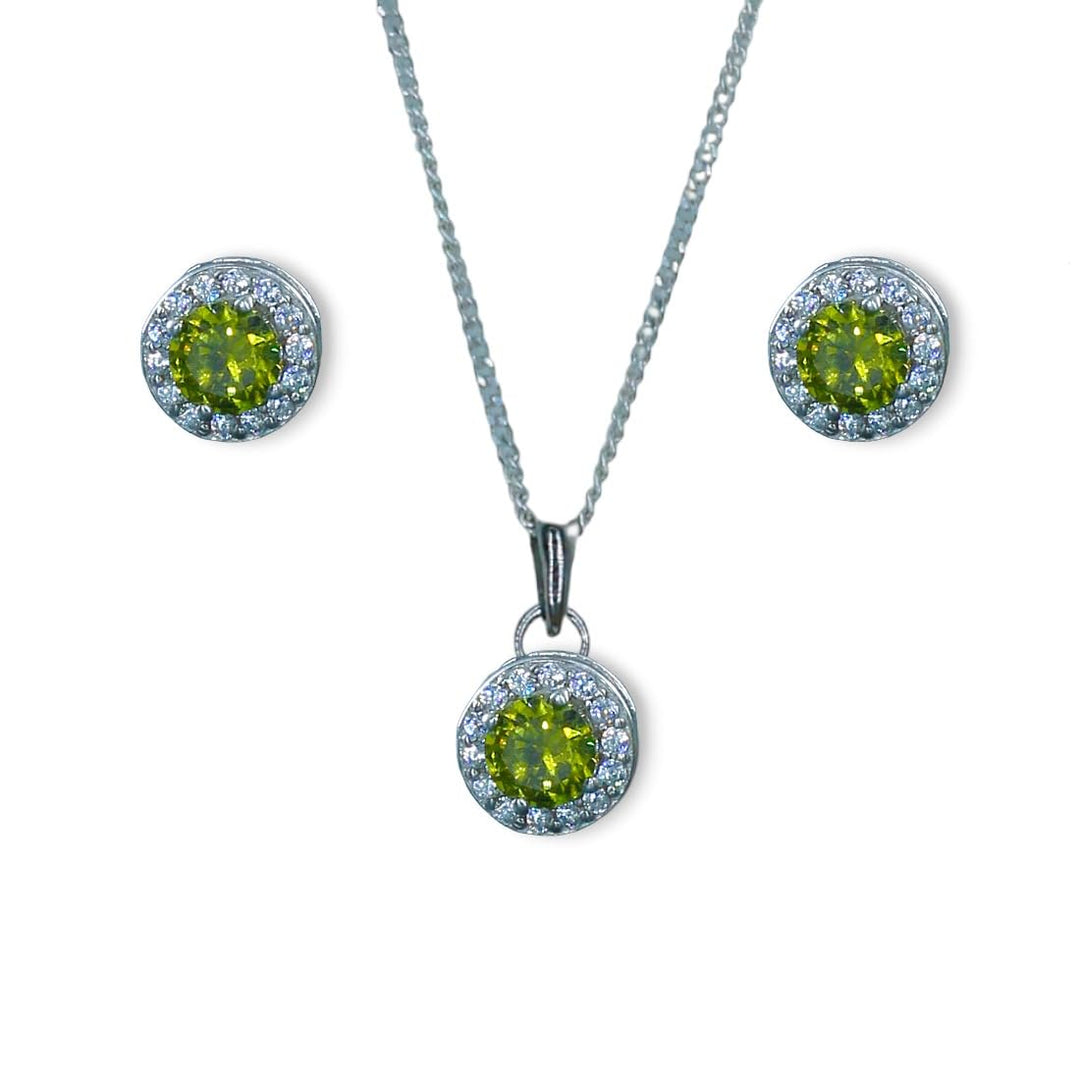Taraash 925 Sterling Silver Mehandi CZ Jewellery Set For Women - Taraash