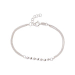 Load image into Gallery viewer, Taraash 925 Sterling Silver Multi Chain Beaded 7.5 Inch Bracelet for Women/Girls - Taraash
