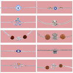Load image into Gallery viewer, Taraash 925 Sterling Silver Multidesign Rakhis COMBO BRR 03 (Set of 10) - Taraash
