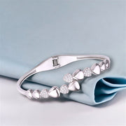 Taraash 925 Sterling Silver Pear Cz Bangle For Women - Taraash