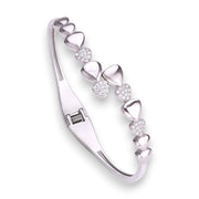 Taraash 925 Sterling Silver Pear Cz Bangle For Women - Taraash