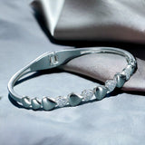 Taraash 925 Sterling Silver Pear Cz Bangle For Women - Taraash