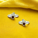 Taraash 925 Sterling Silver Red Cz Peacock Toe Ring For Women - Taraash