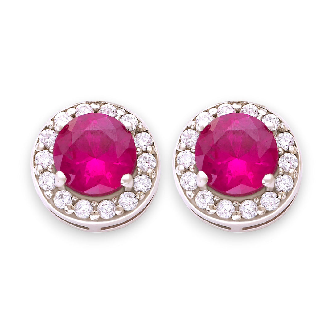 Taraash 925 Sterling Silver Round Cz Stud For Women - Taraash