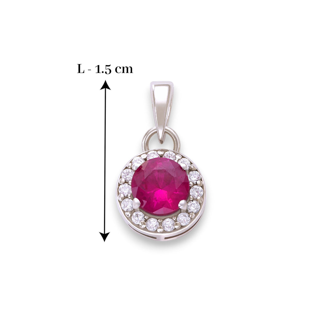 Taraash 925 Sterling Silver Round Pendant For Women - Taraash