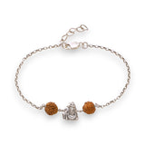 Taraash 925 Sterling Silver Shiva Rakhi Gift For Brother - Taraash