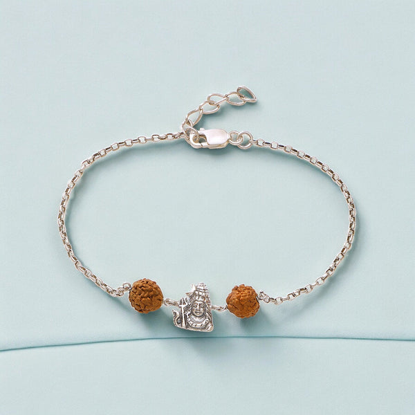 Taraash 925 Sterling Silver Shiva Rakhi Gift For Brother - Taraash