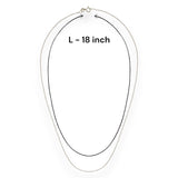 Taraash 925 sterling silver snake chain for women ACL404C18IN - Taraash