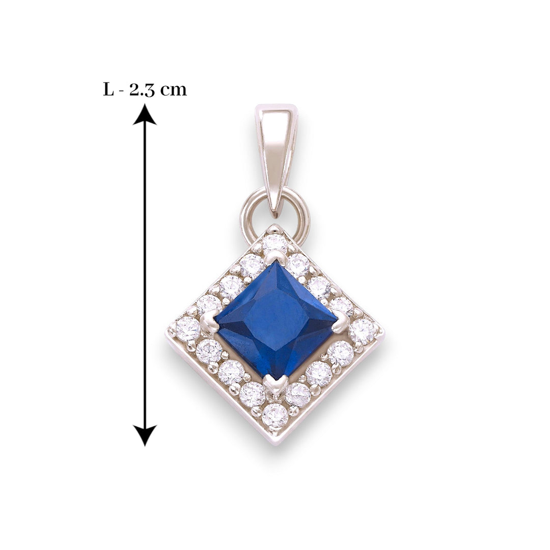 Taraash 925 Sterling Silver Square Pendant For Women - Taraash