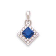 Taraash 925 Sterling Silver Square Pendant For Women - Taraash